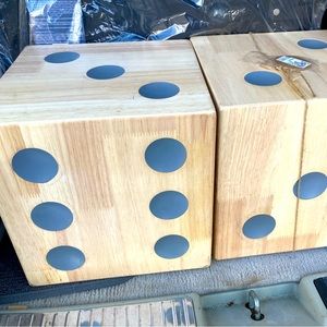 Large wooden dice new